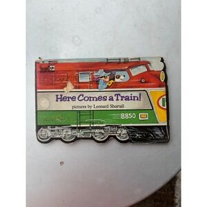 Vintage Golden‎ Sturdy Shape Book Here Comes a Train Leonard Shortall 12256-20